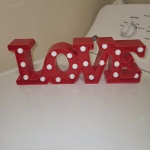 Red LOVE Marquee Light